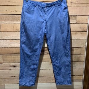 Gap Slim Cropped Chambray Pants size 10